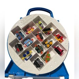 Thomas & Friends 13 Mini Train Set With Built in Track on Case